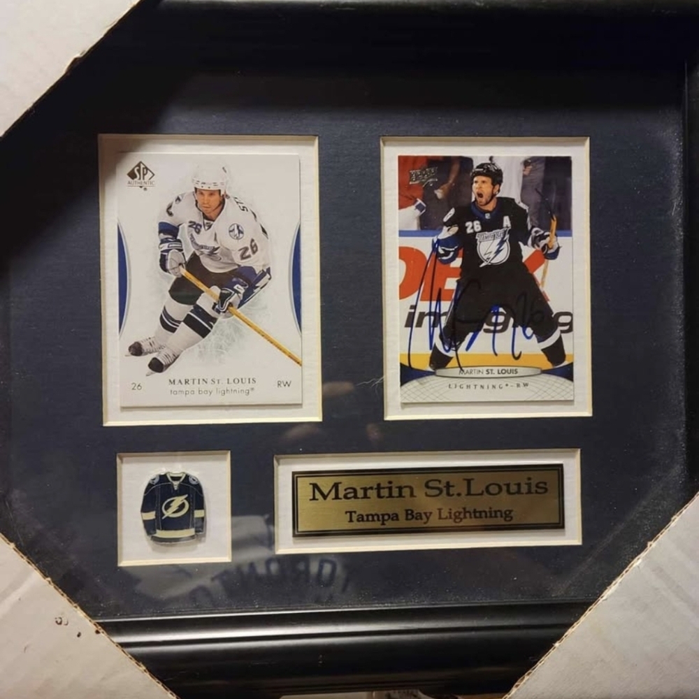 Martin St. Louis Tampa Bay Lightning Framed Memorabilia